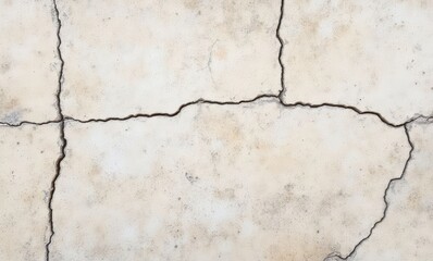 Wall Mural - Cracked white wall texture