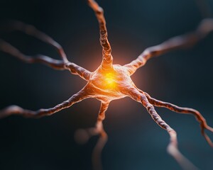 Leinwandbilder - Futuristic Neural Network Visualization Illuminated Node Pathways with Metallic Textures - AI Technology for Innovative Data Science and Machine Learning Solutions