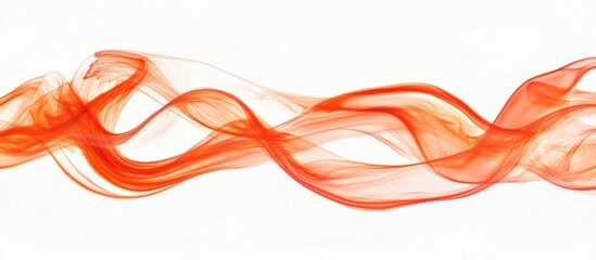Wall Mural - Red ink swirling in water on a white background creating dynamic patterns and textures for artistic and design applications.