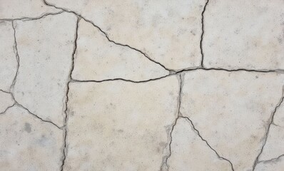 Wall Mural - Cracked pale stone surface texture