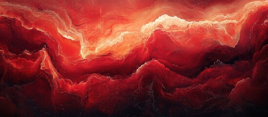 Wall Mural - Red marble texture abstract background with vibrant swirls and high resolution for artistic design and creative projects.