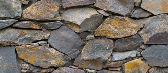 Poster - Natural rock and stone wall texture background for design and construction materials