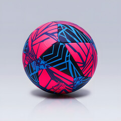 Wall Mural - Colorful Soccer Ball with Abstract Design