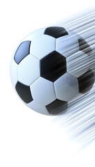 Wall Mural - Fast-Moving Soccer Ball