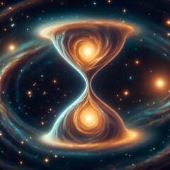 Wall Mural - hourglass shaped and bulbous ends