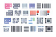 © Mixed graphics - Variety of Barcodes and QR Codes in Flat Design