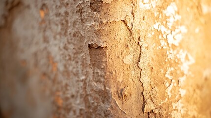 Wall Mural - Closeup view of a textured and weathered wall with interesting light : Generative AI