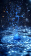 © Sri - Dynamic Blue Water Splash With Sparkles