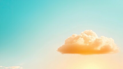 Wall Mural - spray cloud subtle, beautiful cloud with soft light against blue sky at sunset creating a serene atm