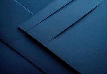 Leinwandbilder - Abstract navy blue layered paper texture background.