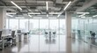 © Muaz - Modern office interior, blurred background, bright natural light