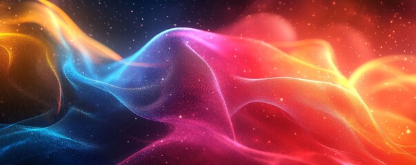 abstract bright digital background, generative ai