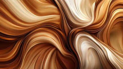 Wall Mural - An exquisite, biological-feeling 3D background with flowing, wavy organic lines.