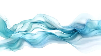 Leinwandbilder - Mesmerizing abstract background with swirling flowing liquid dynamics in soft soothing shades of blue  Elegant organic motions create a digital