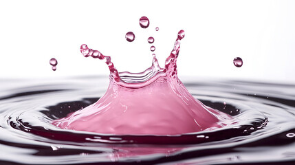 Aufkleber - Vibrant and Dynamic Abstract Photography Featuring Colorful Water Splash Droplets and Fluid Motion  Refreshing and Energetic Visual Representation of Liquid Dynamics