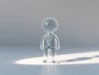 © sonderstock - Transparent figure stick people wearing business suit and tie.