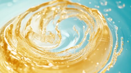 Poster - A close-up shot of a bowl containing a clear or colored liquid, suitable for use in still life photography or as a background element