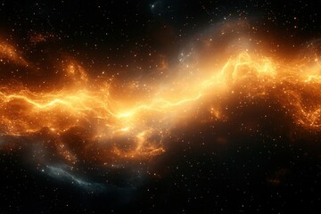 Leinwandbilder - Experience the breathtaking beauty of an ultra-realistic, hyper-detailed cosmic energy explosion with golden rays illuminating a dimensional rift amidst swirling mists