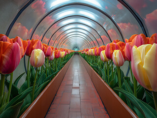 Canvas Print -  tulip time capsule climate ark