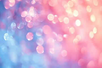 Wall Mural - Abstract Pink And Blue Bokeh Lights Background