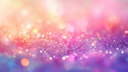 Poster - Pink Purple Orange Glitter Sparkle Background