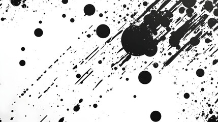 Poster - Dramatic monochrome abstract paint splash and grunge texture background with dynamic energy and a style  Ideal for creative and experimental design projects
