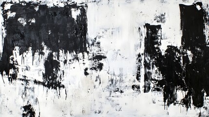 Aufkleber - Dramatic Monochrome Grungy Abstract Textural Background