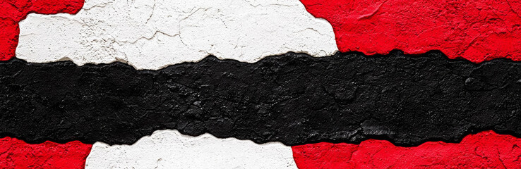 Wall Mural - old wall texture cement black red background abstract dark color design are light with white gradien