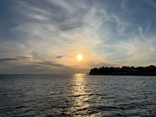 Wall Mural - sunset over the sea