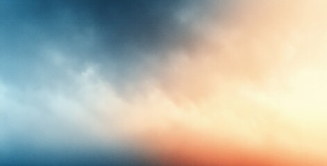 Wall Mural - Minimalist Abstract Soft Gradient Background Light Blue Pale Beige Poster Design