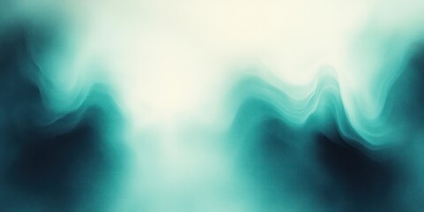 Wall Mural - Teal and White Abstract Gradient Background with Soft Focus and Minimalist Design
