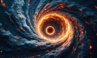 Canvas Print - A stunning swirling vortex of light