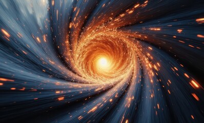 Wall Mural - Vibrant cosmic whirlpool of energy