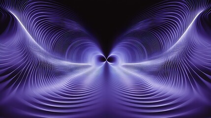 Poster - Abstract Purple Fractal Design