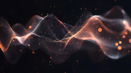 Wall Mural - captivating abstract visualization showcasing the intricate workings of a neural network as it analy