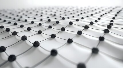 Wall Mural - interconnected neural network layers representing deep learning algorithms and intelligent data proc