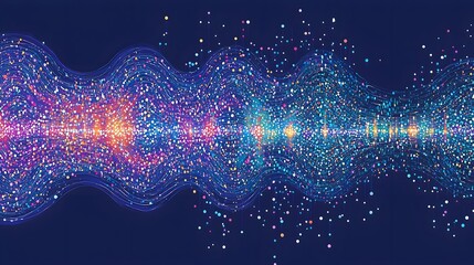 Wall Mural - visually stunning futuristic depiction of a neural network s energy and information flow with a capt