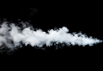 Wall Mural - white smoke on a black background, smoke in the air, a white cloud of vapor from a vape or e-cigaret