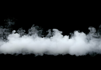 Wall Mural - white smoke on a black background, smoke in the air, a white cloud of vapor from a vape or e-cigaret