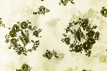 Wall Mural - floral pattern on fabric. wallpaper in a rustic modern design.  textile texture.