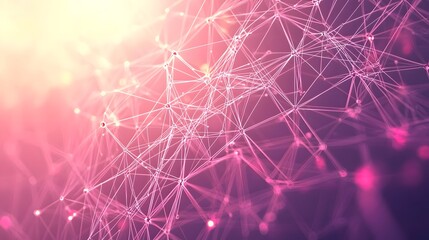 Wall Mural - stunning 3d visualization of an interconnected network system showcasing intricate digital elements 