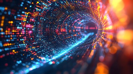 Wall Mural - visualizing the interconnected neurons and data flow of an advanced intelligence brain this digital 