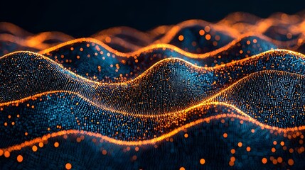 Wall Mural - conceptual brain visualization with glowing neural pathways digital connections and real time data f