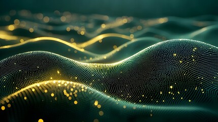 Wall Mural - glowing interconnected neural network of intelligence dynamic visualized futuristic technology backg