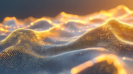 Wall Mural - glowing and dynamic neural network pathways representing the intricate structure of an intelligence 