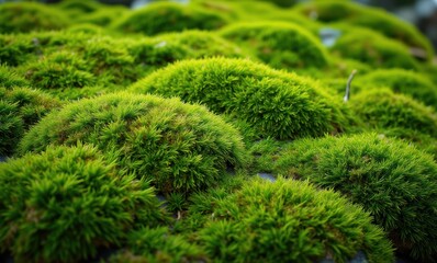 Canvas Print - Lush green moss covering stones