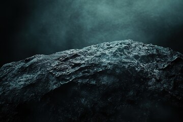 Wall Mural - dark grungy black stone texture background: rough, rugged, and raw. perfect for grunge designs, goth