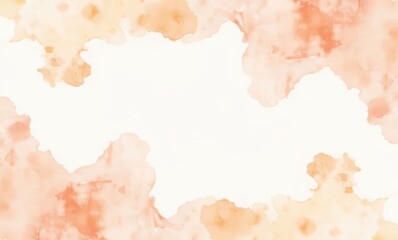 Wall Mural - Abstract soft peach watercolor background