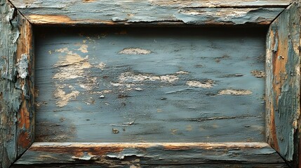 Aufkleber - Weathered and distressed wooden planks with a vintage grunge and shabby chic aesthetic  The background has a natural textured and aged appearance creating a rustic and farmhouse inspired design