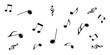 © Md. Latif Mamun - Flying Music notes background, music icon background, music notes button vector.